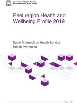 Peel region Health and Wellbeing Profile 2019 - South Metropolitan Health Service Health Promotion