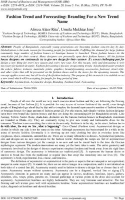 Fashion Trend and Forecasting: Branding For a New Trend Name - IOSR journals