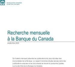 Recherche mensuelle &agrave; la Banque du Canada