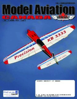 Model Aviation CANADA - Model Aeronautics Association of ...