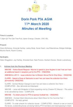 Dorin Park PTA AGM 11th March 2020