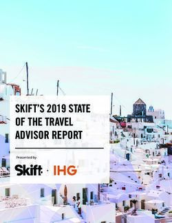 SKIFT'S 2019 STATE OF THE TRAVEL ADVISOR REPORT - Presented by