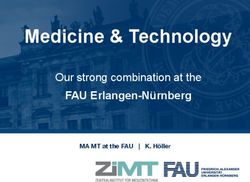 Medicine & Technology - FAU Erlangen-Nürnberg Our strong combination at