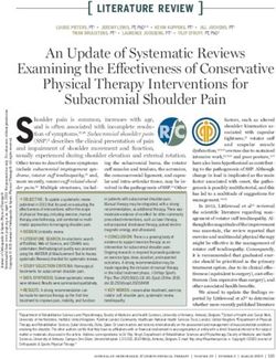 An Update of Systematic Reviews Examining the Effectiveness of Conservative Physical Therapy Interventions for Subacromial Shoulder Pain