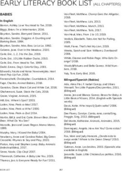 EARLY LITERACY BOOK LIST (ALL CHAPTERS) - BABIES