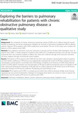 Exploring the barriers to pulmonary rehabilitation for patients with chronic obstructive pulmonary disease: a qualitative study - BMC Health ...