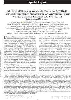Special Report Mechanical Thrombectomy in the Era of the COVID-19 Pandemic: Emergency Preparedness for Neuroscience Teams