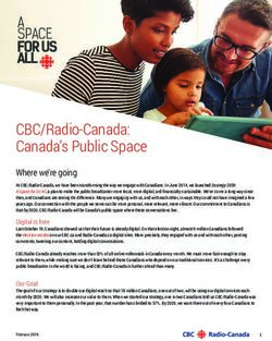 CBC/Radio-Canada: Canada's Public Space - Where we're going