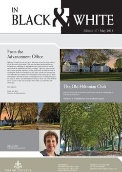 From the Advancement Office - Hilton College