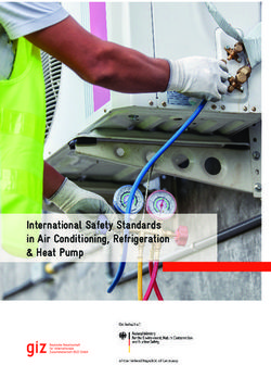 International Safety Standards in Air Conditioning, Refrigeration & Heat Pump