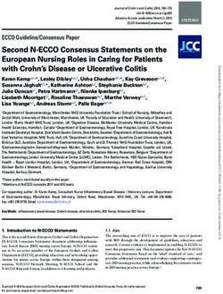 Second N-ECCO Consensus Statements on the European Nursing Roles in Caring for Patients with Crohn's Disease or Ulcerative Colitis