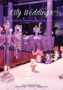 City Weddings WEDDING PACKAGES 2016-2017 - Brisbane Convention & Exhibition Centre