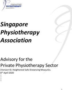Singapore Physiotherapy Association - Advisory for the Private Physiotherapy Sector (Version 4): Heightened Safe Distancing Measures. 8th April 2020