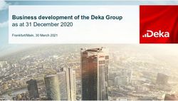 Business development of the Deka Group - as at 31 December 2020 Frankfurt/Main, 30 March 2021