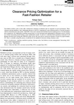 Clearance Pricing Optimization for a Fast-Fashion Retailer