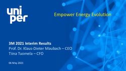 Empower Energy Evolution - 3M 2021 Interim Results Prof. Dr. Klaus-Dieter Maubach - CEO Tiina Tuomela - CFO
