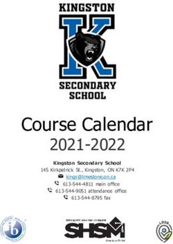 Course Calendar 2021-2022 - Kingston Secondary School