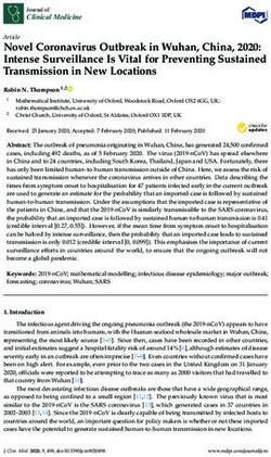 Novel Coronavirus Outbreak in Wuhan, China, 2020: Intense Surveillance Is Vital for Preventing Sustained Transmission in New Locations