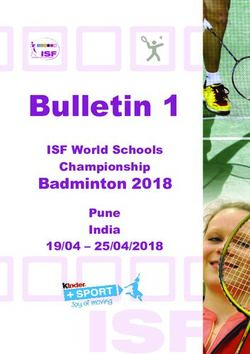 Bulletin 1 Championship Pune - India ISF World Schools - International School Sport Federation