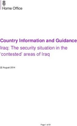 Country Information and Guidance - Iraq: The security situation in the 'contested' areas of Iraq