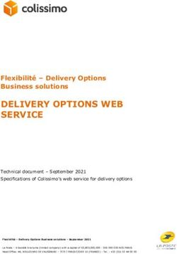 DELIVERY OPTIONS WEB SERVICE - Flexibilité - Delivery Options Business solutions - Colissimo Box