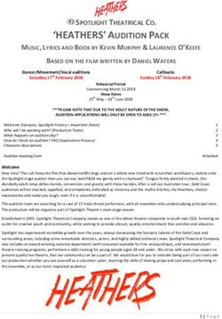 HEATHERS' AUDITION PACK - SPOTLIGHT THEATRICAL CO - Spotlight Theatre
