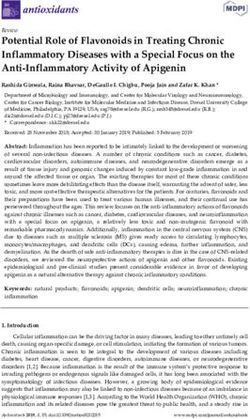 Potential Role of Flavonoids in Treating Chronic Inflammatory Diseases with a Special Focus on the Anti-Inflammatory Activity of Apigenin - MDPI