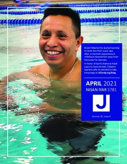 APRIL 2021 NISAN IYAR 5781 - JCC Indianapolis