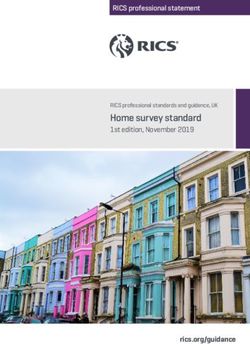Home survey standard 1st edition, November 2019 - RICS professional statement
