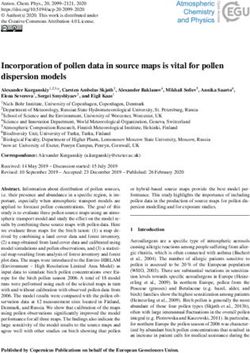 Incorporation of pollen data in source maps is vital for pollen dispersion models
