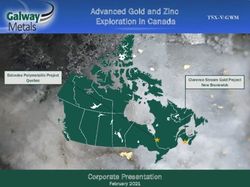 Advanced Gold and Zinc Exploration in Canada - TSX-V:GWM - Galway Metals Inc.