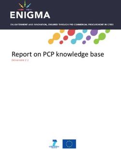 Report on PCP knowledge base