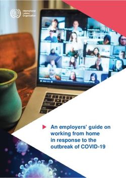 An employers' guide on working from home in response to the outbreak of COVID-19 - ILO