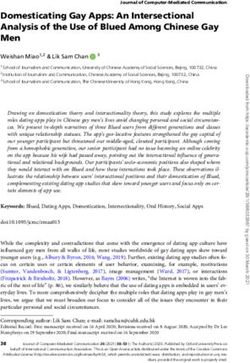 Domesticating Gay Apps: An Intersectional Analysis of the Use of Blued Among Chinese Gay Men