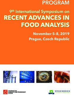 RECENT ADVANCES IN FOOD ANALYSIS - 9th International Symposium on PROGRAM - RAFA 2019