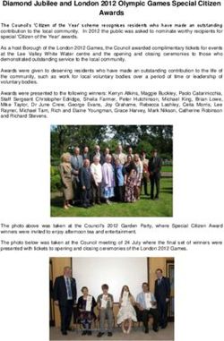 Diamond Jubilee and London 2012 Olympic Games Special Citizen Awards
