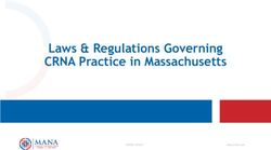Laws & Regulations Governing CRNA Practice in Massachusetts - MANA 5/2021 Masscrna.com