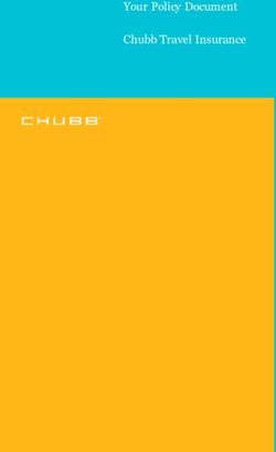 Your Policy Document Chubb Travel Insurance - Helping Hand