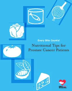 Nutritional Tips for Prostate Cancer Patients - Every Bite Counts!
