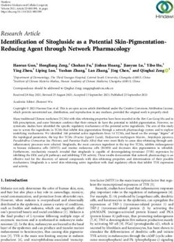 Identification of Sitogluside as a Potential Skin-Pigmentation-Reducing Agent through Network Pharmacology - Hindawi.com