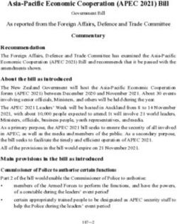 Asia-Pacific Economic Cooperation (APEC 2021) Bill - New ...
