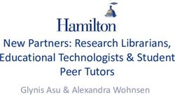 New Partners: Research Librarians, Educational Technologists & Student Peer Tutors - Glynis Asu & Alexandra Wohnsen