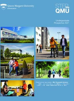 Undergraduate Prospectus 2021 - Queen Margaret University