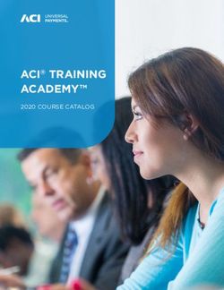 ACI TRAINING ACADEMY 2020 COURSE CATALOG - ACI Worldwide