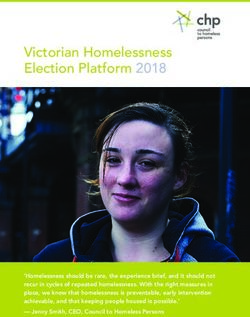 Victorian Homelessness Election Platform 2018 - Council to Homeless ...
