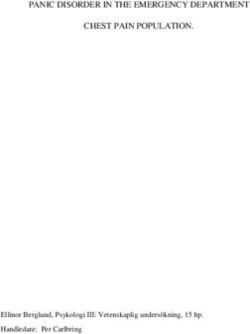 PANIC DISORDER IN THE EMERGENCY DEPARTMENT CHEST PAIN POPULATION - Ellinor Berglund, Psykologi III: Vetenskaplig undersökning, 15 hp. Handledare: ...