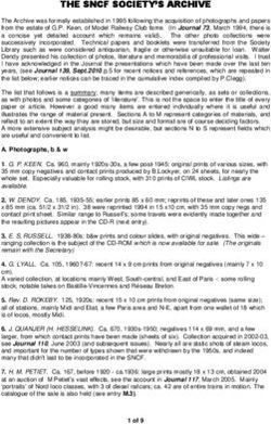 THE SNCF SOCIETY'S ARCHIVE