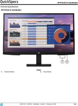QuickSpecs HP P27h G4 27-inch Monitor