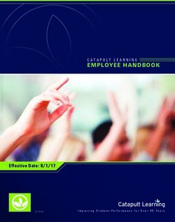 EMPLOYEE HANDBOOK CATAPULT LEARNING - Effective Date: 8/1/17