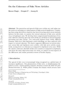 On the Coherence of Fake News Articles